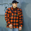 camicia flanella quadri lumberjack arancione 135301 4 d97d030ca2