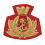 fregio da basco marina militare in canutiglia su panno rosso rc050b 32828f8718