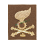 fregio berretto esercito su panno khaki artiglieria corazzata c07629a7a2
