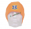 cappello papalina in pile logo esculapio arancione fr 2 a07c06323a