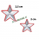 stella militare argento bordo rosso 2.5 2 cm acc 2e5258fb1a