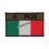 patch bandiera italiana personlaizzata gruppo sanguigno verde