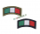 patch bandiera italia mezza luna bordo verde e blu 6x2.5 acc 99a6689183