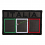 patch rettangolare italia bordi tricolore verde cd6d34c942