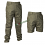 pantaloni militari lunghi e corti con zip verdi 4 ed3e0da083