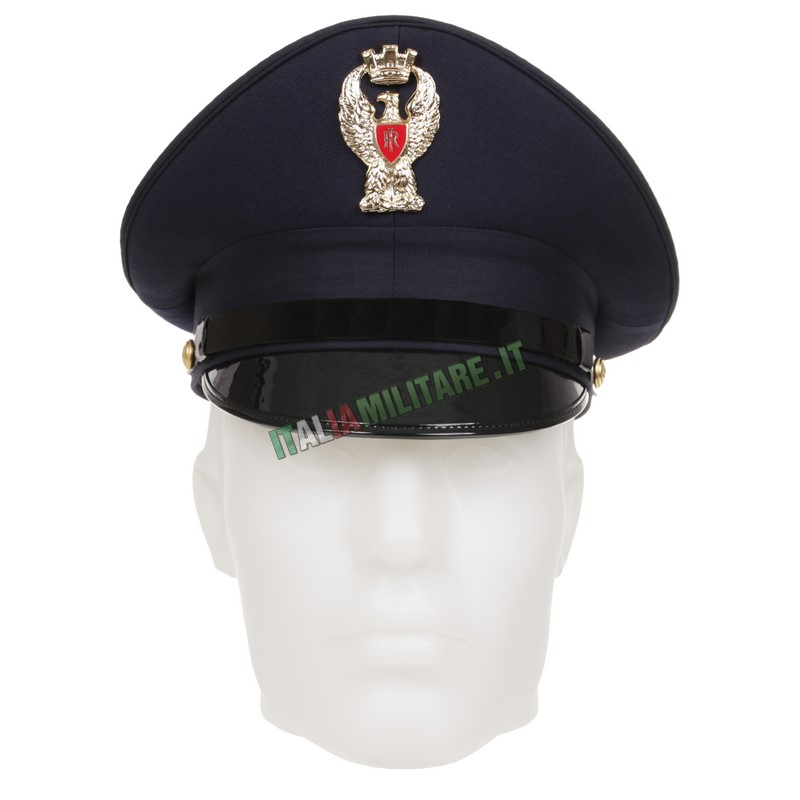 Cappello Da Polizia Con Visiera - Nero, Unisex Per Adulti - Costume Carnevale E Feste - Foto 3
