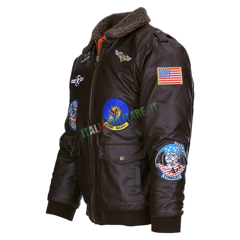 Bomber Leggero CWU Air Force Giacca Bomber Volo Militare MA2 - Leggera, In Nylon/Polyester, Colore Argento, Stile Air Force Giacca Volo Air Force - Foto 7