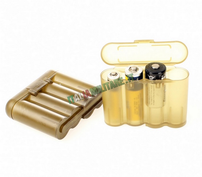 Portabatterie Per 10 Pile Stilo AA - Contenitore In Polipropilene, Connessione A Bottone - Foto 4