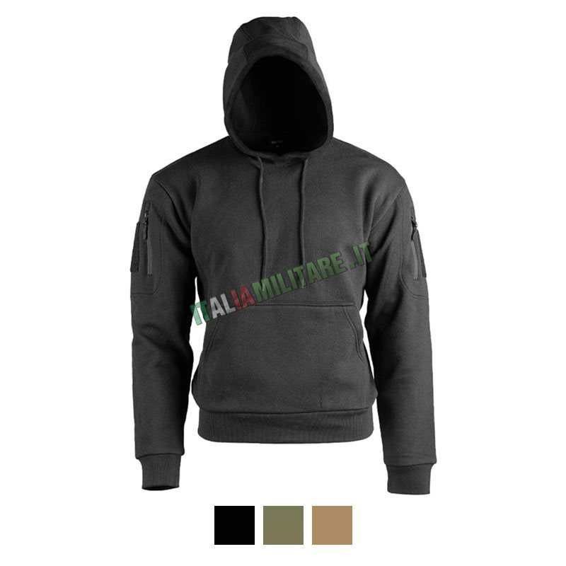 Felpa Tattica Militare MilTec con Scratch e Cappuccio