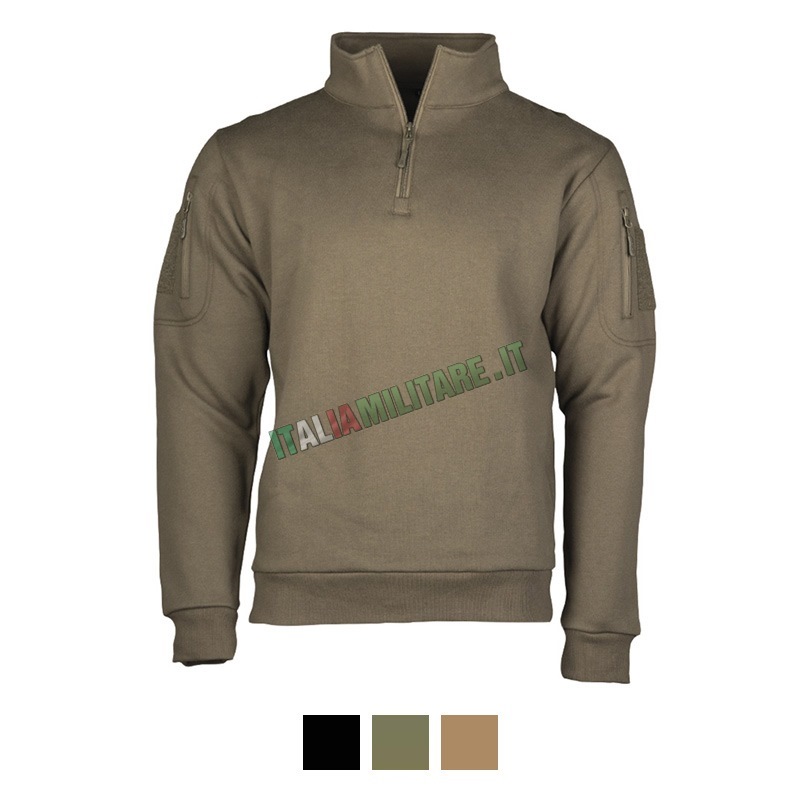 Felpa Tattica Militare Mil-Tec con Scratch e Zip