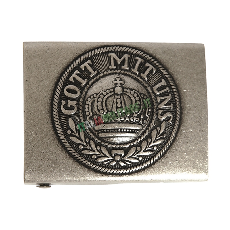 Fibbia Militare Completa Di Terminale 4 Cm Nichel - GIFA - Foto 6