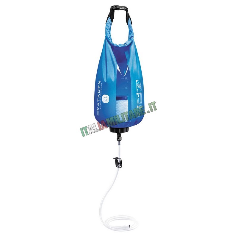 Pompa Purificatrice Per Acqua, Filtro Per Acqua Portatile A Tre Stadi Per Campeggio Escursionismo Emergenza Pesca Sopravvivenza Con Filtro Sostituibile Verde 87360370 - Foto 3