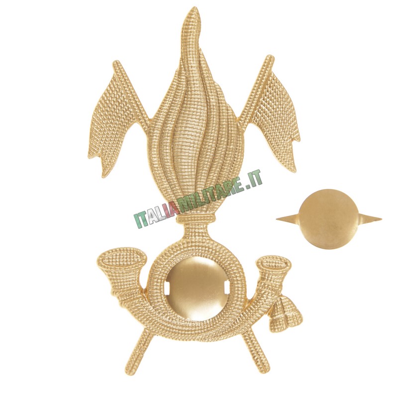 Fregio Cappello EI in Metallo Cavalleria Fuori Corpo