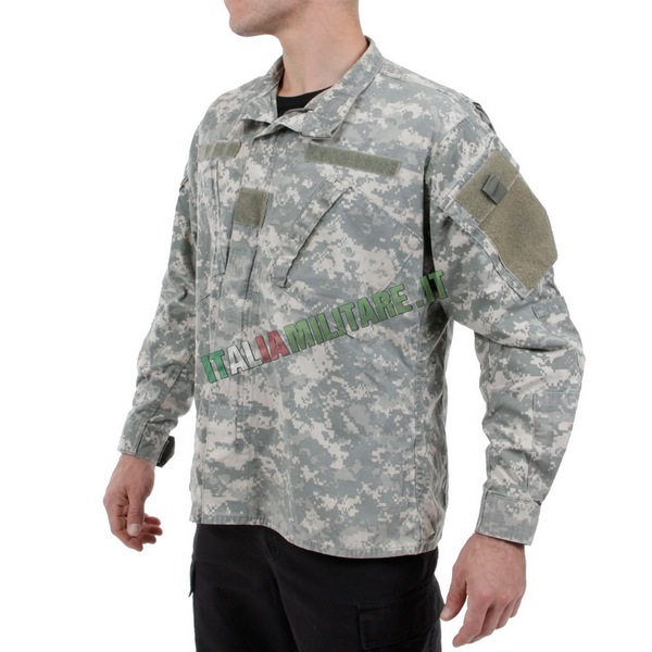 Best Camicia Mimetica New Arrivals Camicia Manica Lunga Cotone Militare Mimetica Verde Bottoni Abbigliamento Caccia - Foto 3