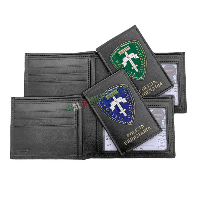 Giudiziaria Portafoglio Portatessera Polizia Giudiziaria