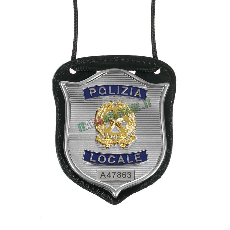 Porta Distintivo Da Collo Polizia Locale Ascot 603