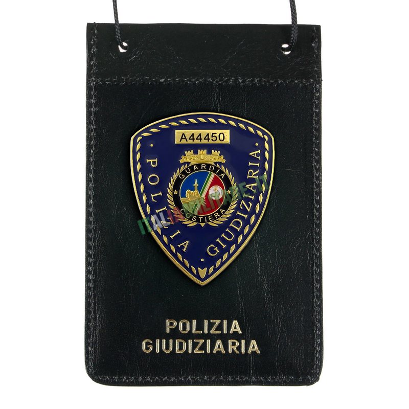 Polizia Giudiziaria Portafoglio Con Distintivo Polizia Portafogli