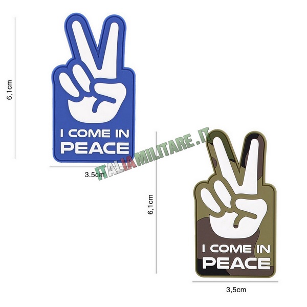 Patch I Come in Peace in Pvc