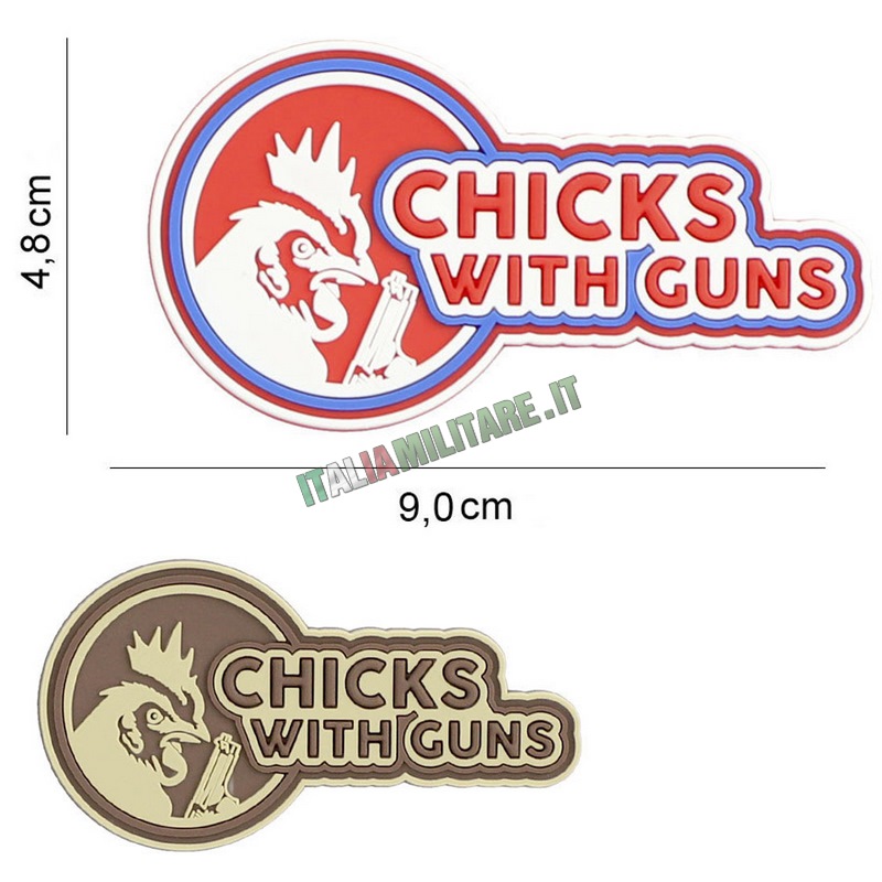 Patch Chicks With Guns in Pvc