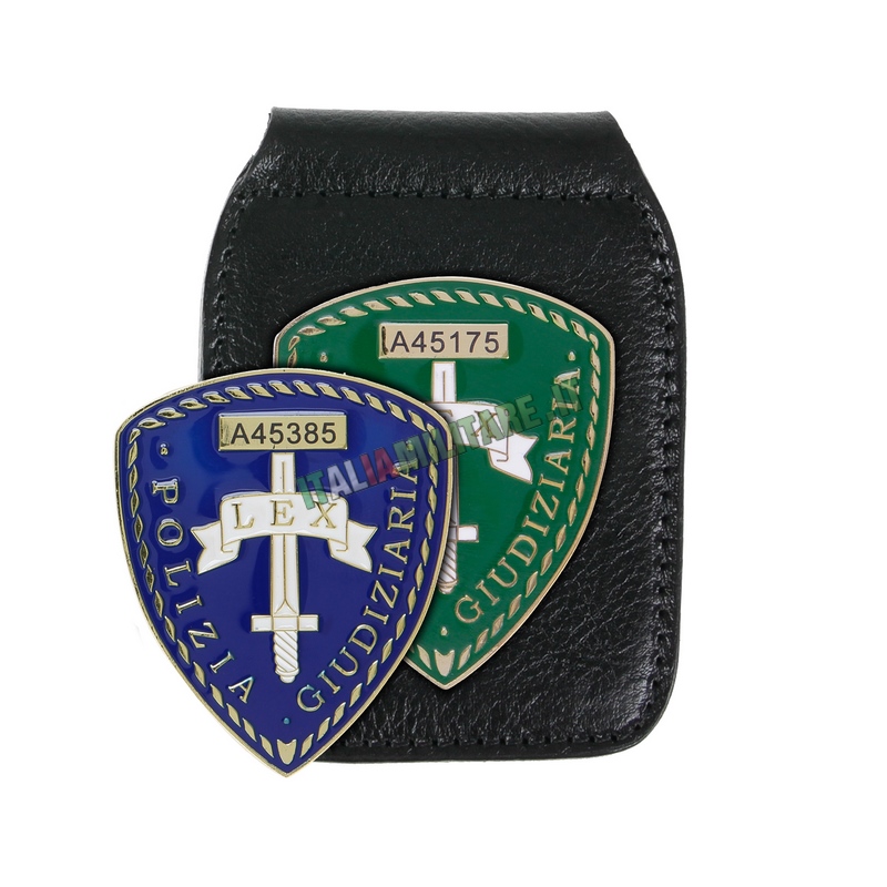 Porta Distintivo Da Cintura e Collo Polizia Giudiziaria Ascot 604