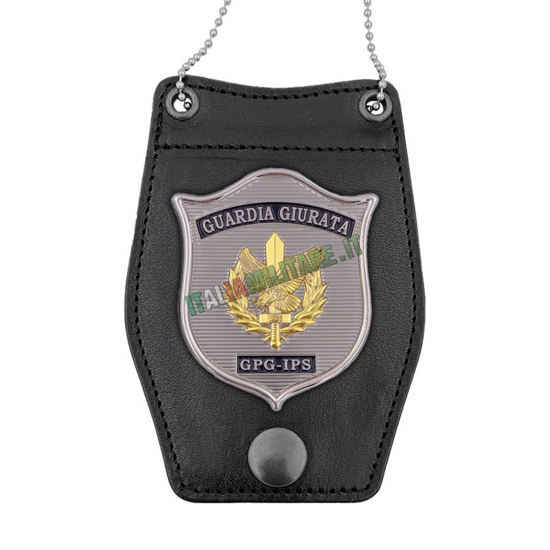 Porta Distintivo Da Cintura e Collo Guardia Giurata Ascot 361