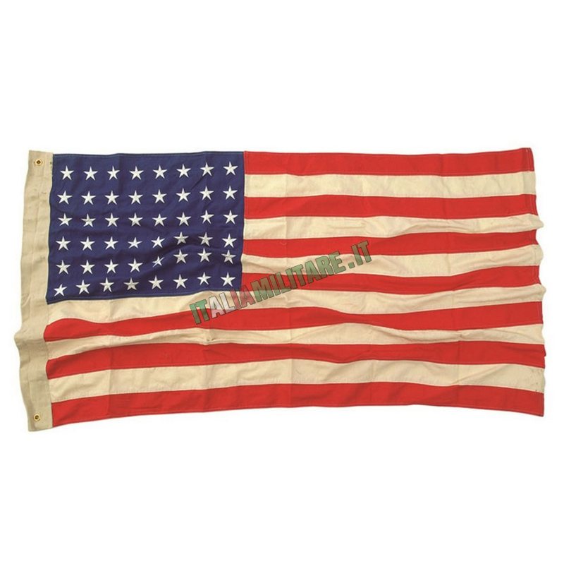 Bandiera Americana 48 Stelle Ricamata 100% Cotone