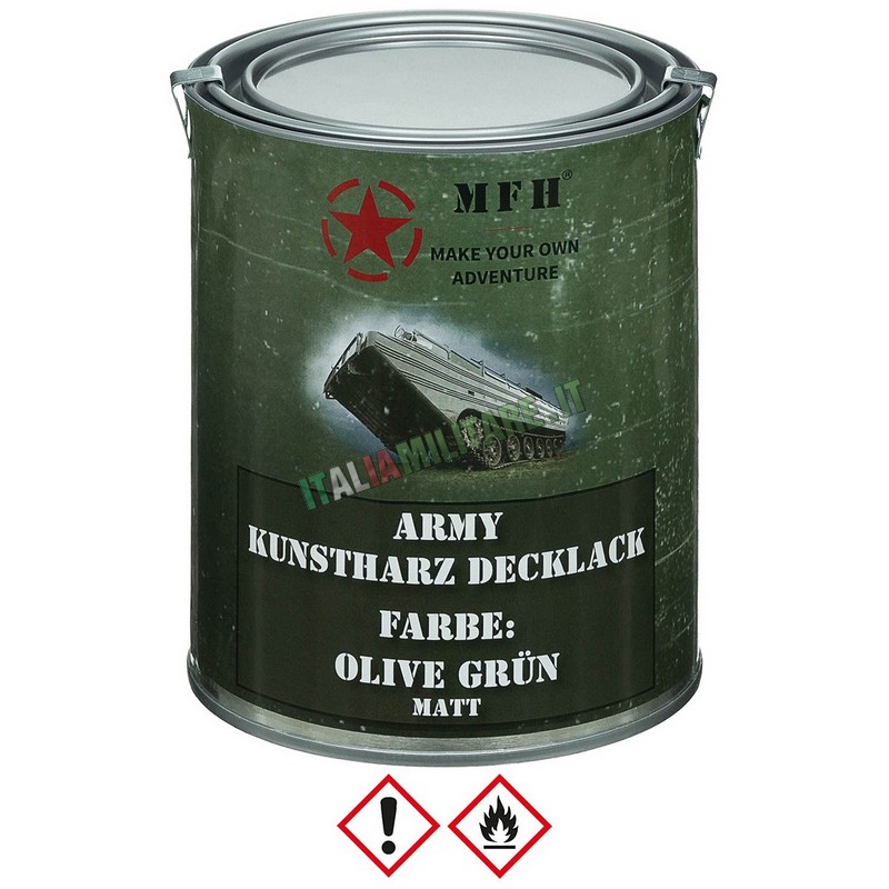 Vernice Militare da 1 Litro Verde Oliva Opaco MFH