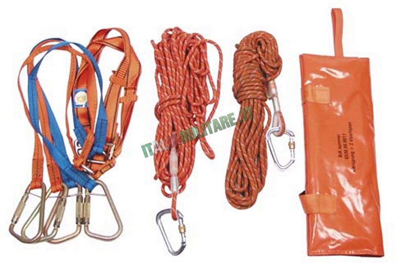 Set Corde con Moschettoni Per Elisoccorso