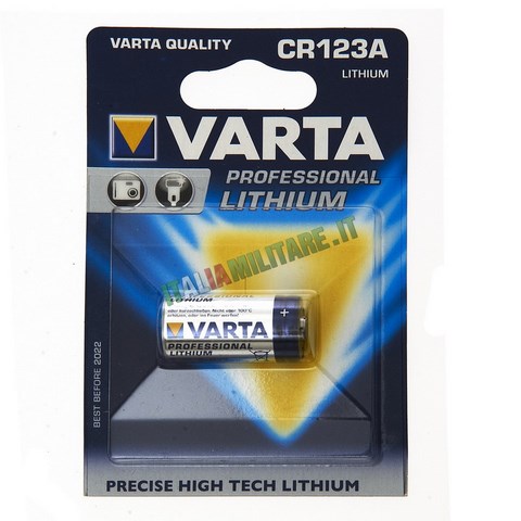 Batteria Varta Lithium Tipo CR123