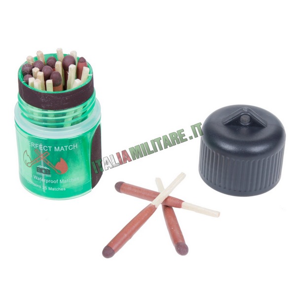 25 Fiammiferi Impermeabili e Anti Vento BCB