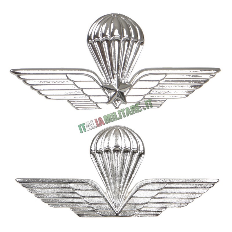 Brevetto Paracadutista in Metallo Lucido