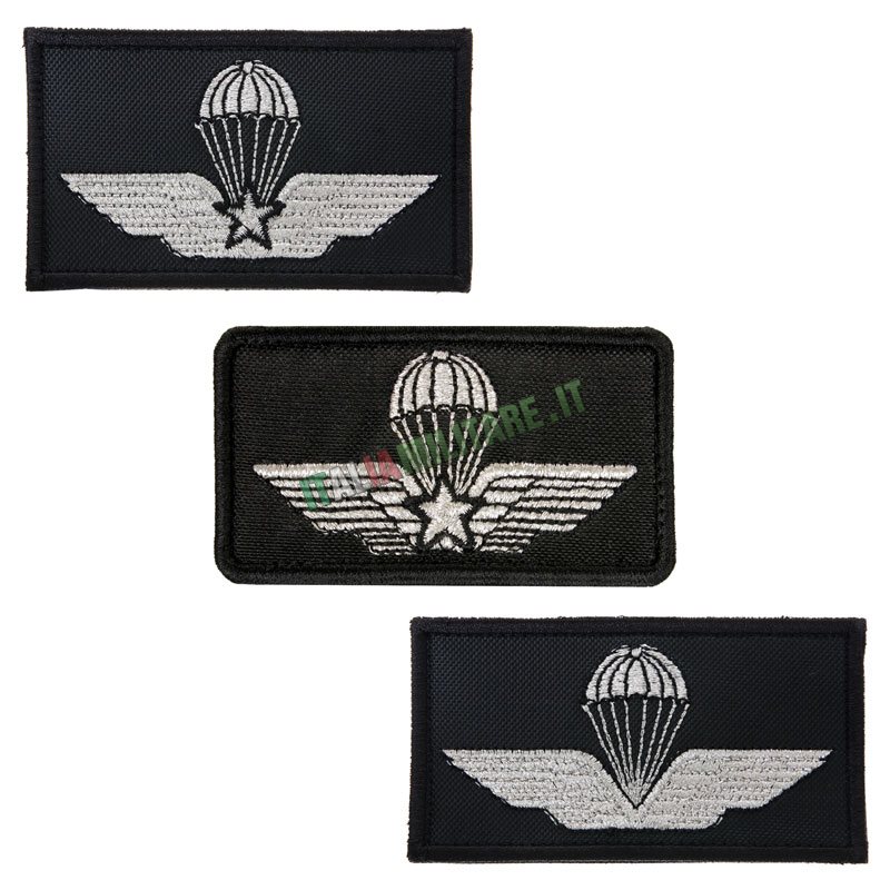 Patch Brevetto Paracadutista Nero Militare o Civile