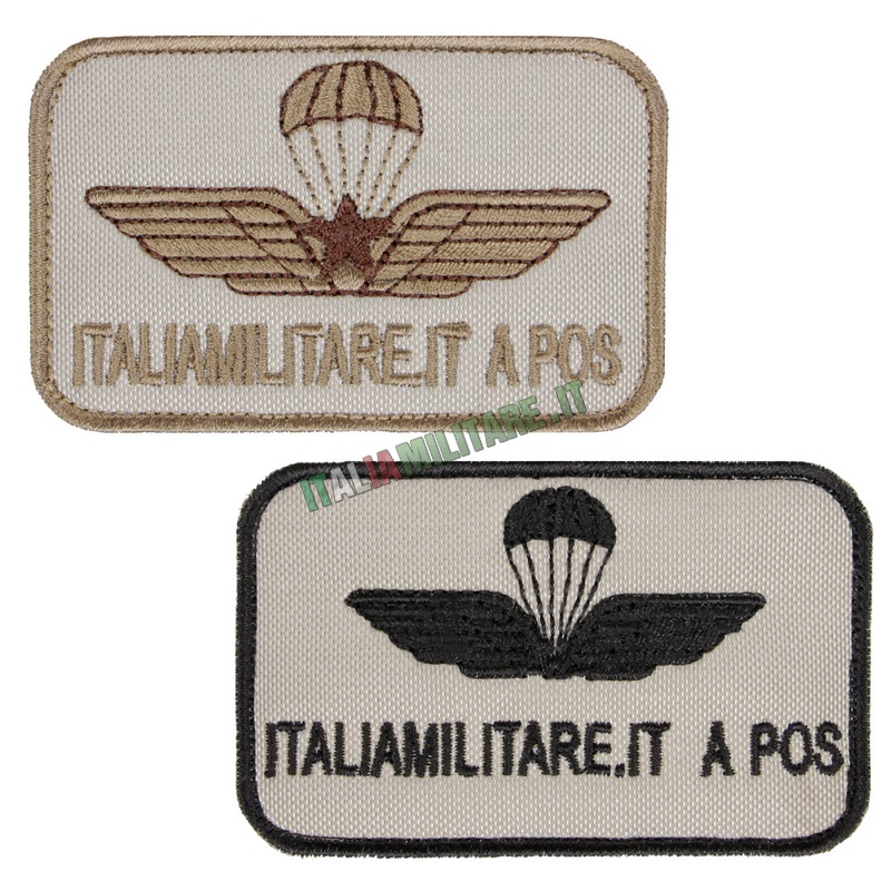 Patch Personalizzata Brevetto Paracadutista Tan
