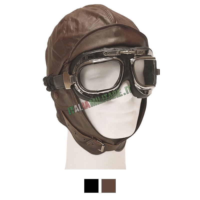 Cappello Aviatore in Vera Pelle