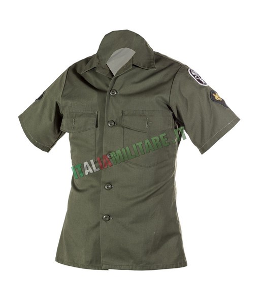 Camicia Manica Corta Militare Americana OG 107 Originale U.S. Army