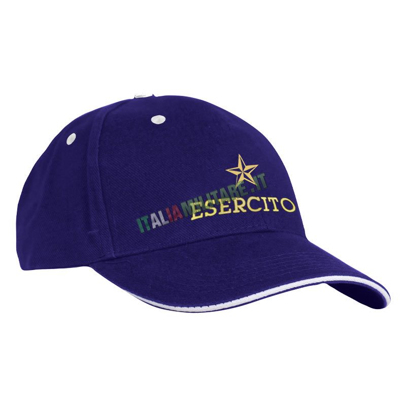 Cappello Baseball Esercito Italiano Blu