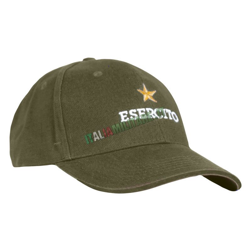 Cappello Baseball Esercito Italiano Verde