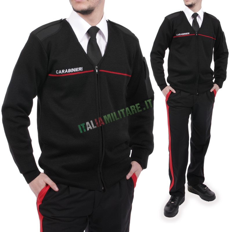 Maglia Cardigan Carabinieri OMD con Zip