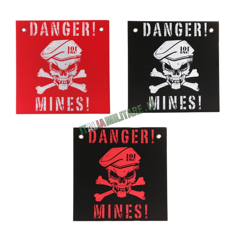 Cartello Danger Mines - Pericolo Mine