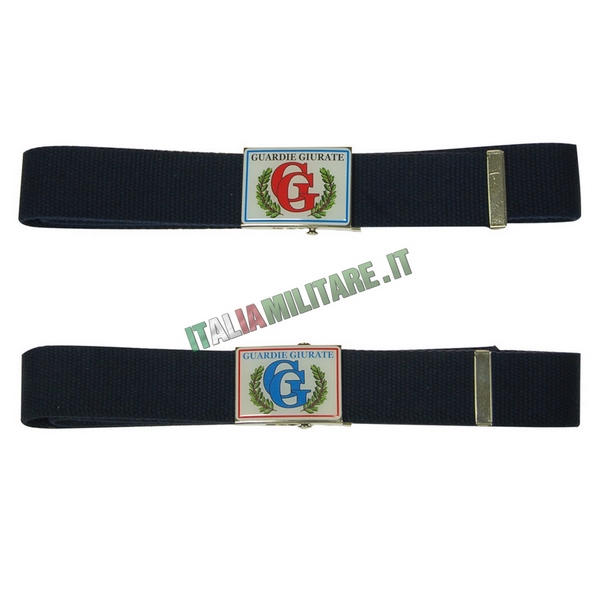 Cintura in Corda con Fibbia in Metallo Guardie Giurate