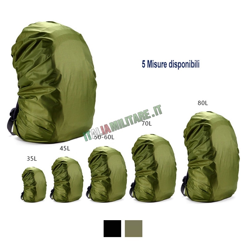 Copri Zaino in 5 Misure