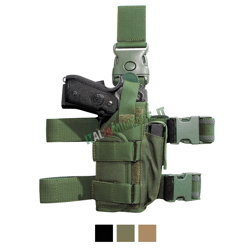 Vega Holster Fondina PA280 Cosciale Tactical per Armi con Accessori