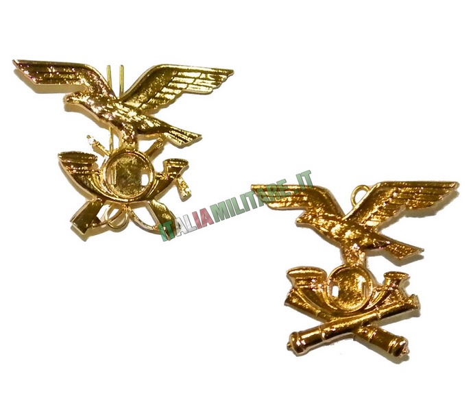 Fregio Cappello Alpino per Norvegese in Metallo