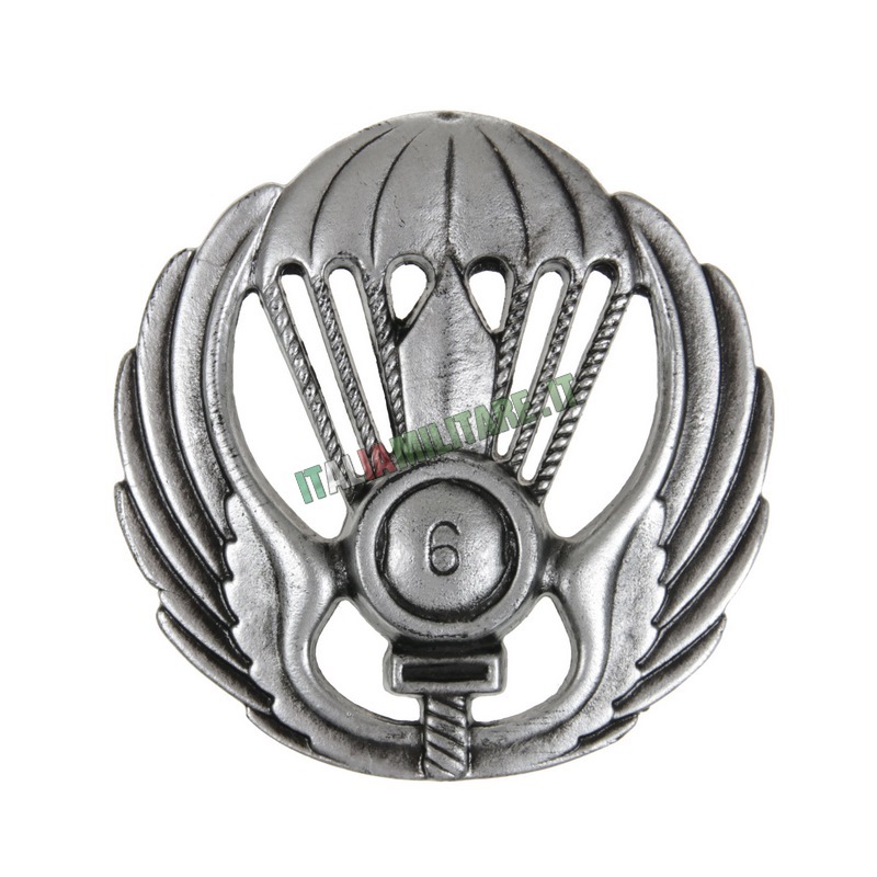 Fregio Basco 6 Rgt. Paracadutisti Folgore con Pulce