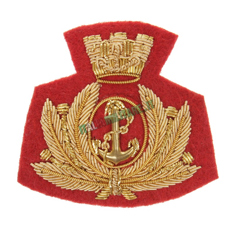 Fregio da Basco Marina Militare Rosso per Brigata San Marco