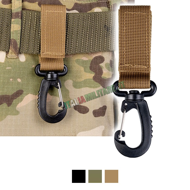 Gancio Moschettone Militare 5 cm