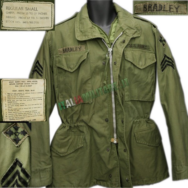 Giacca Militare Americana M65 Field Jacket ORIGINALE Verde