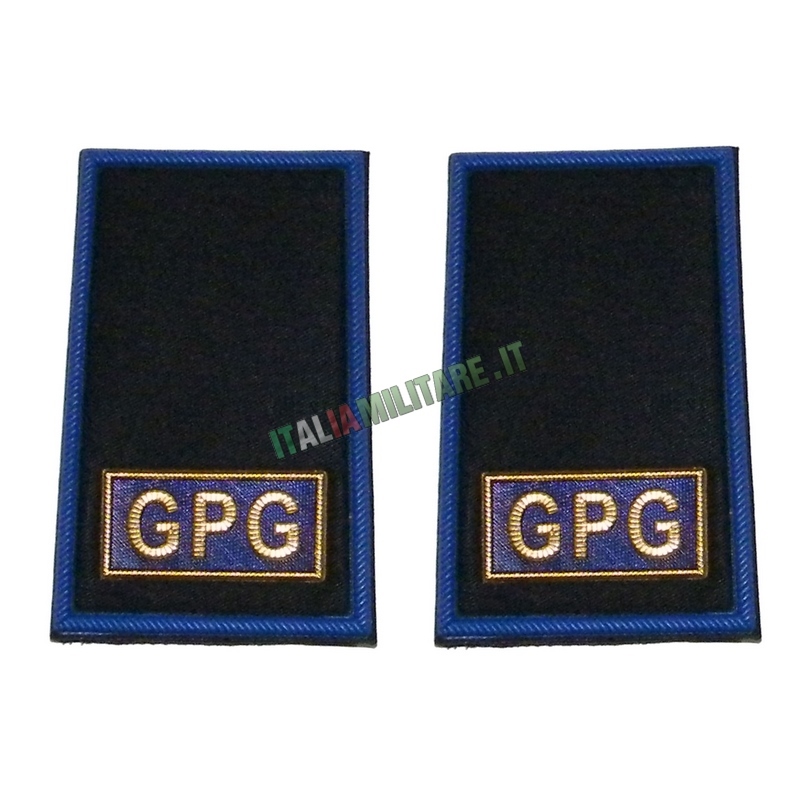 Coppia di Gradi Tubolari Guardie Giurate Bordo Blu - GPG