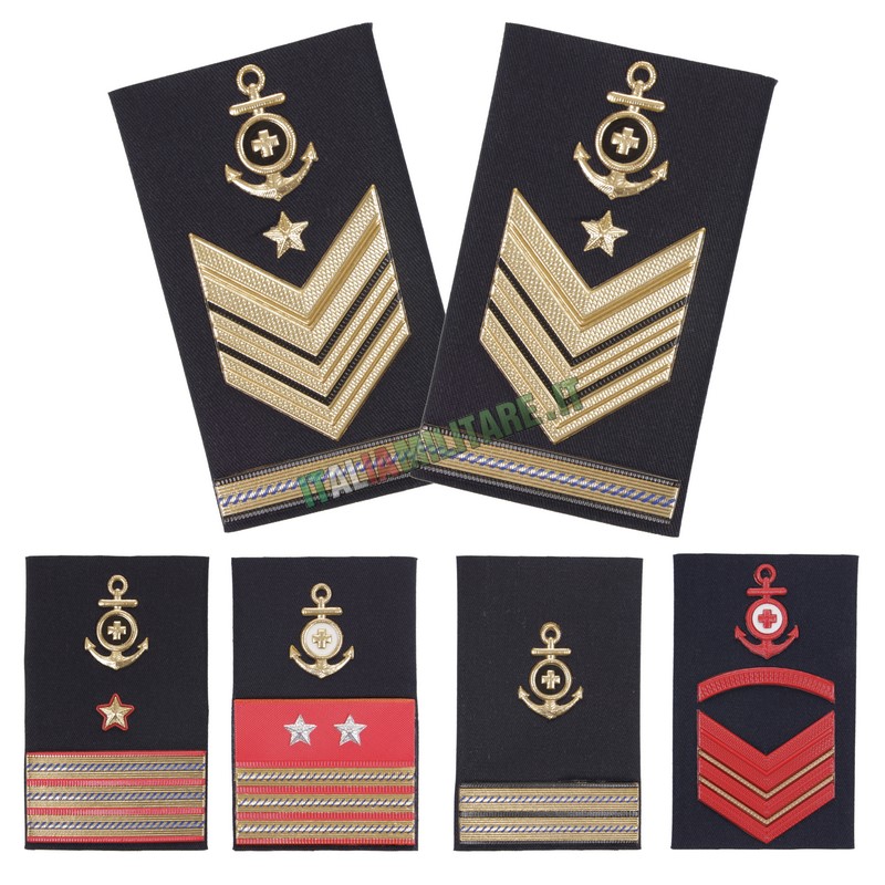 Coppia Gradi Tubolari Marina Militare - Servizio Sanitario