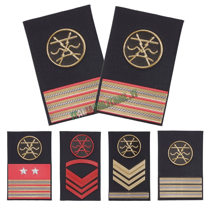 Coppia Gradi Tubolari Marina Militare - Tecnico Elettronico